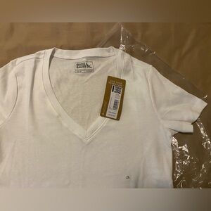 Eddie Bauer Fav Short-Sleeve V-Neck T-Shirt, PS, NWT